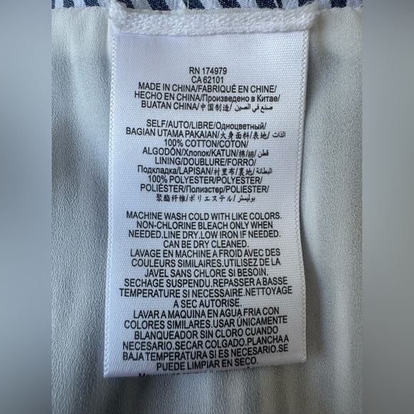 BCBG MaxAzria Flutter-Sleeve Romper Size XS White n Blue Striped - Picture 11 of 11